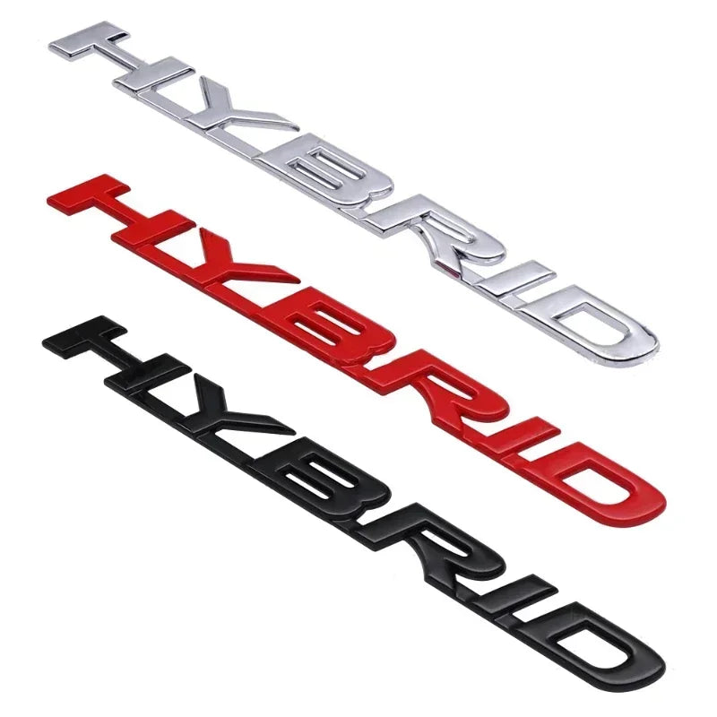 3D Metal Hybrid Letter Trunk and Fender Emblem Badge Decal - view 2