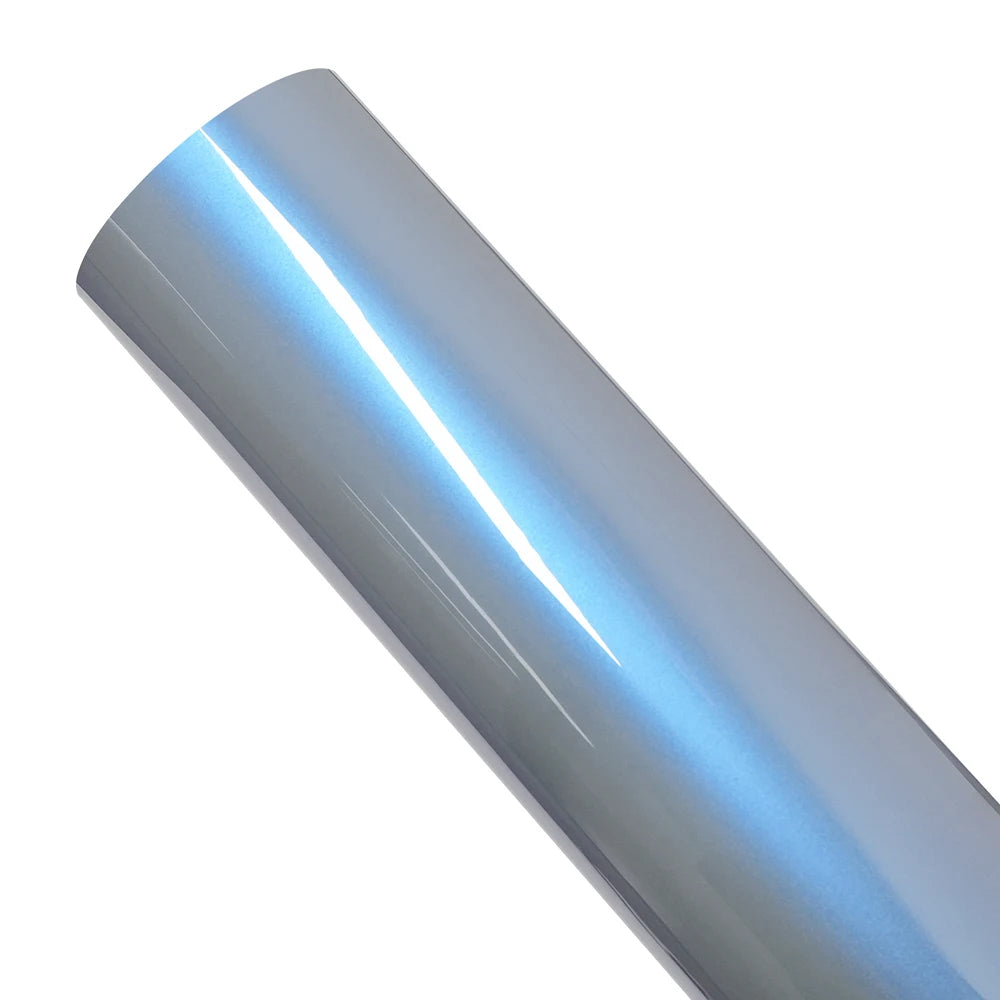 Magic Pearl Gray/Blue Car Wrap Vinyl Film – Bubble-Free Color Change - image 3