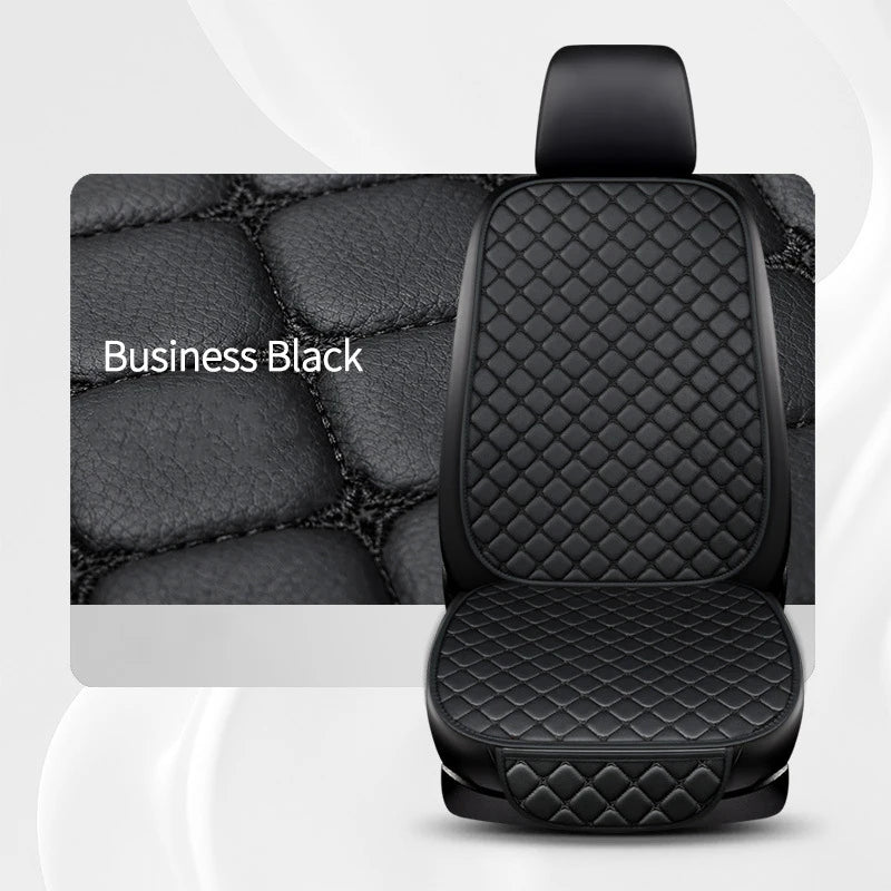 Minimalist PU Leather Car Seat Cushion, Universal Fit