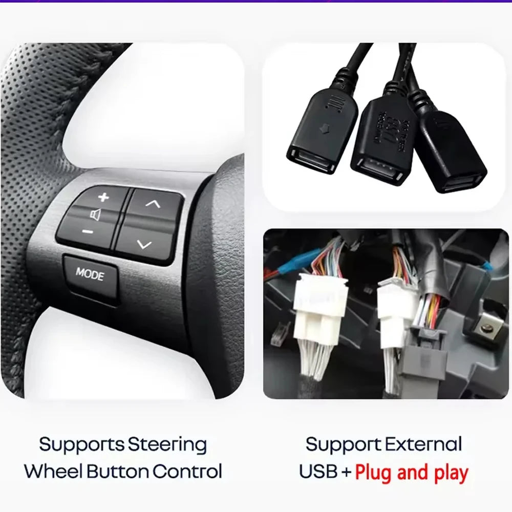 Toyota Avensis T27 9 Inch Android Car Stereo Wireless CarPlay - image 4