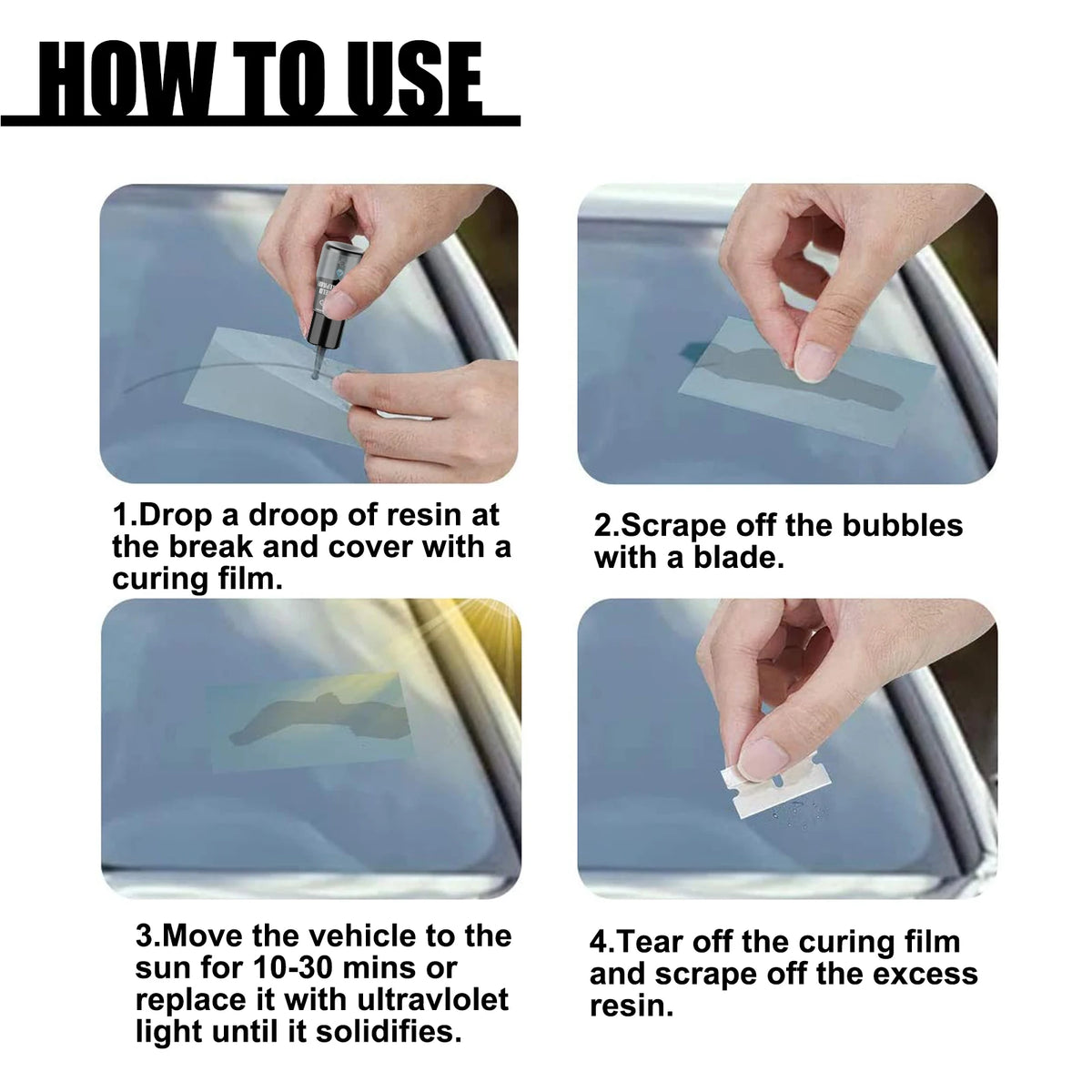 Windshield Crack Repair Kit - Restore Clarity Fast - image 4