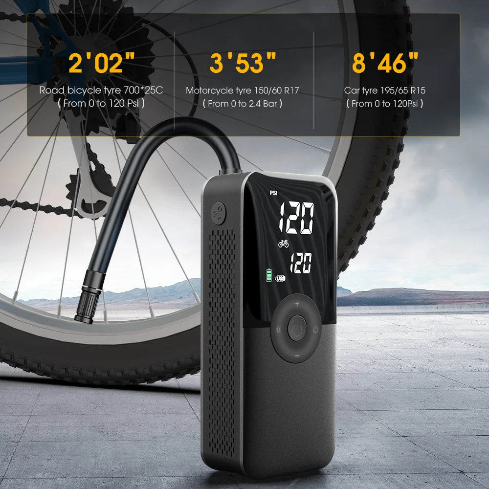 Air Compressor 12v Air Pump For Car Portable Tyre Inflator Electric Motorcycle Pump Air Compressor For Car Motorcycles Bicycles