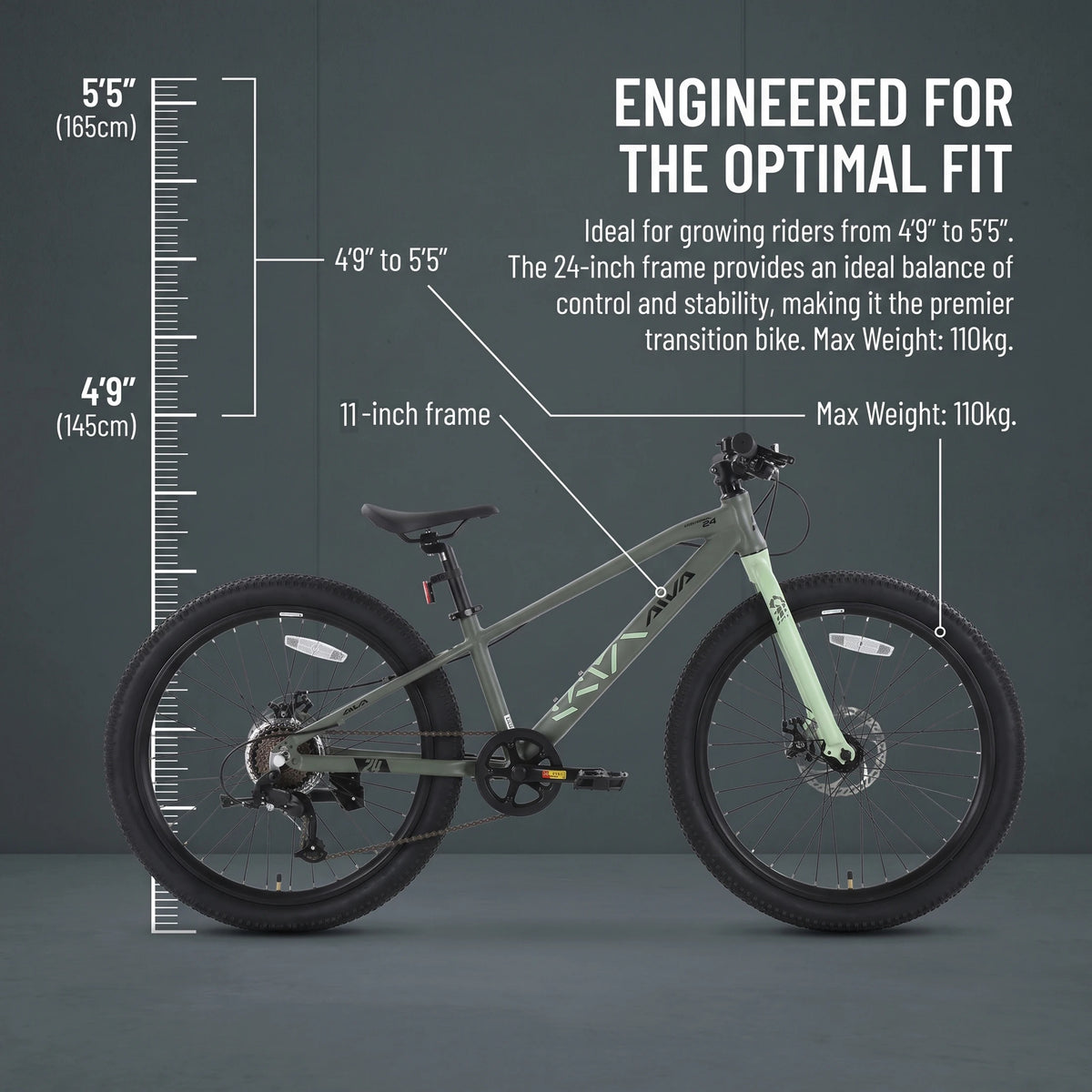 AIVA Exploper24 Hardtail Mountain Bike, 24-Inch 7-Speed - image 9