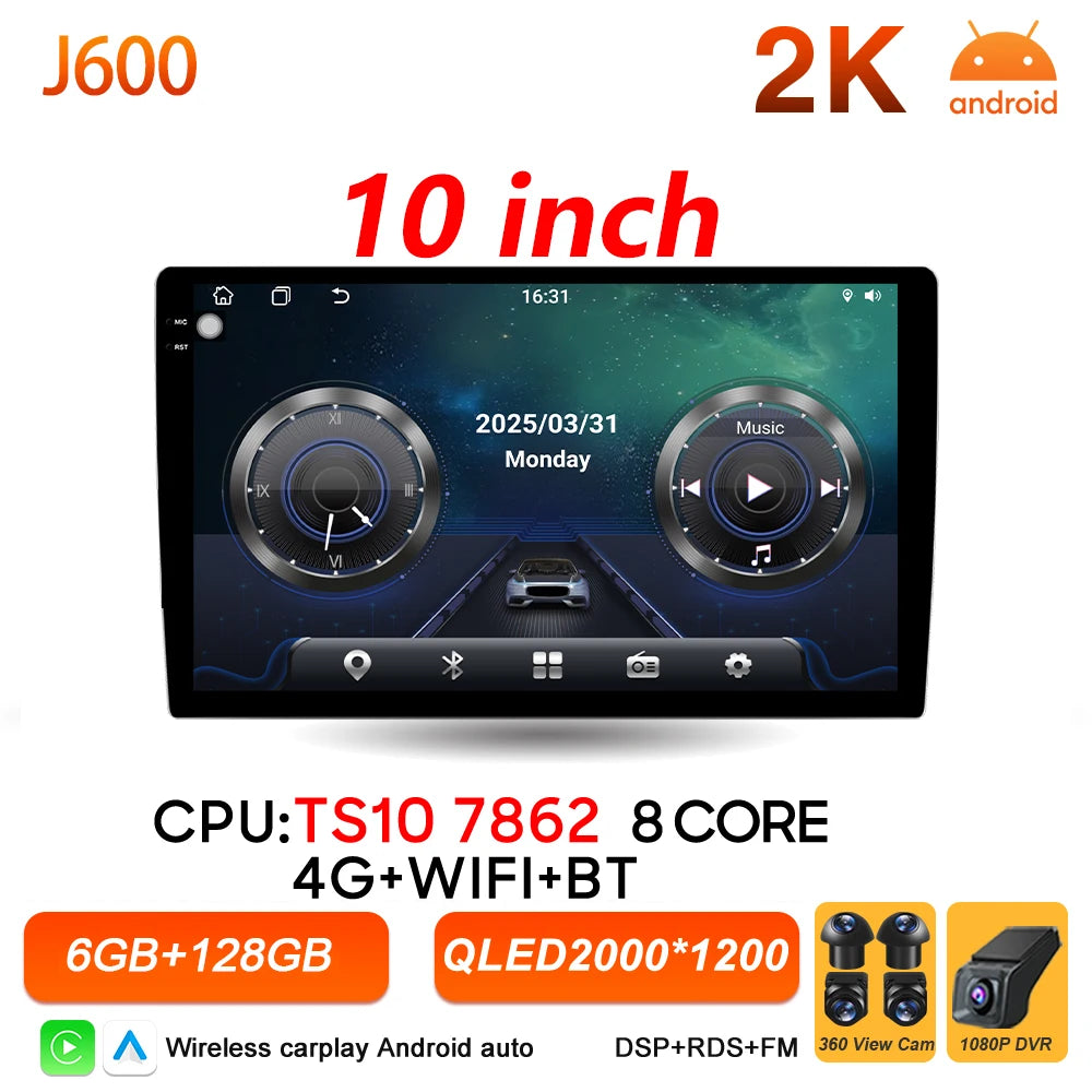 9/10 Inch Double DIN Car Stereo with Wireless CarPlay & Android Auto - image 32