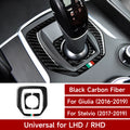 Carbon Fiber Interior Trim Stickers for Alfa Romeo Giulia and Stelvio