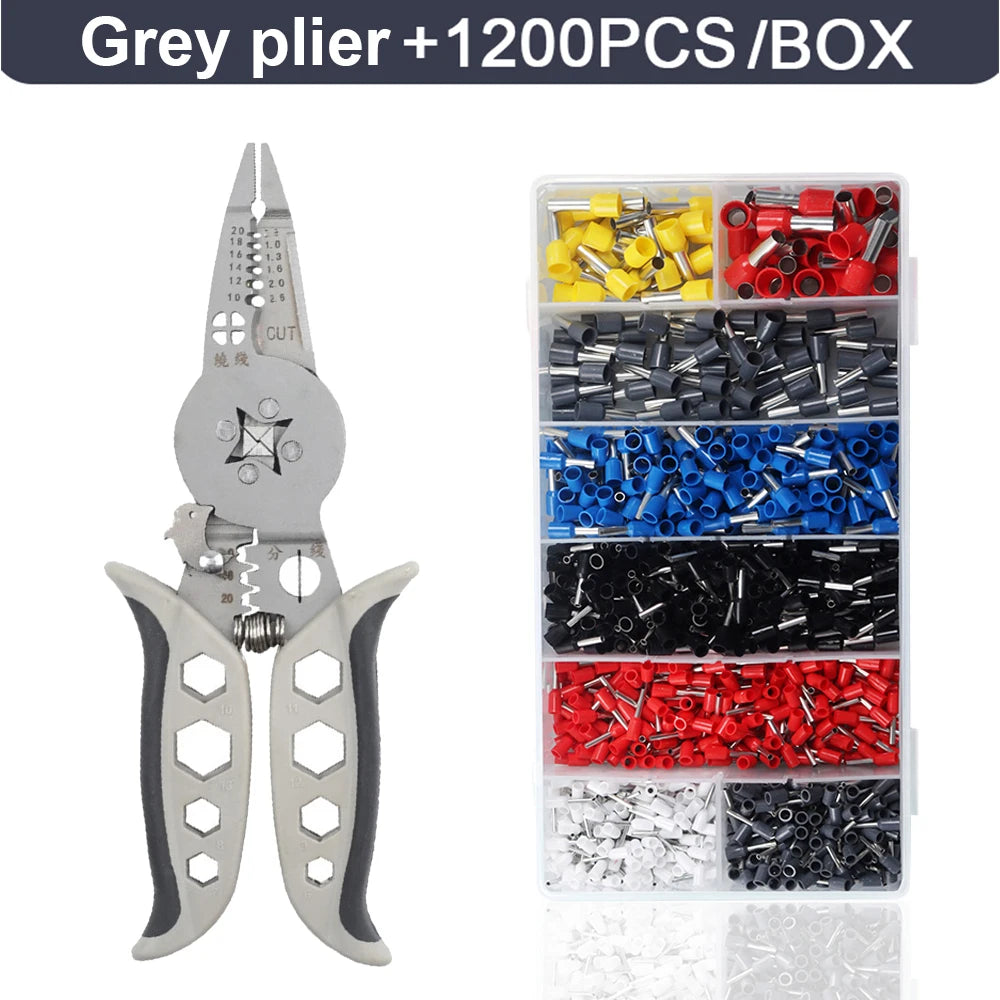 Multi Functional Electrician Pliers Crimping Tool Set for Wire Splitting and Stripping