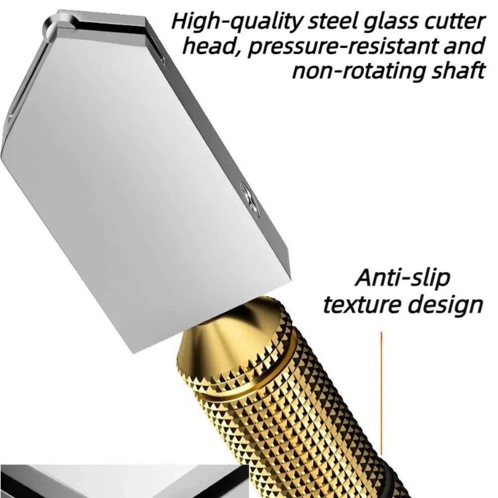 Portable Diamond Glass Cutting Tool 175mm Non Slip Handle Handheld Cutter for Tile Mineral Engraving Construction Projects