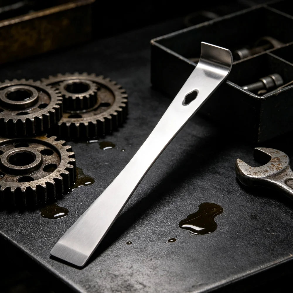 1PC 7-Inch Long Heavy-Duty Stainless Steel Pry Bar Scraper Flat Metal Tool for Automotive Repair And Removal