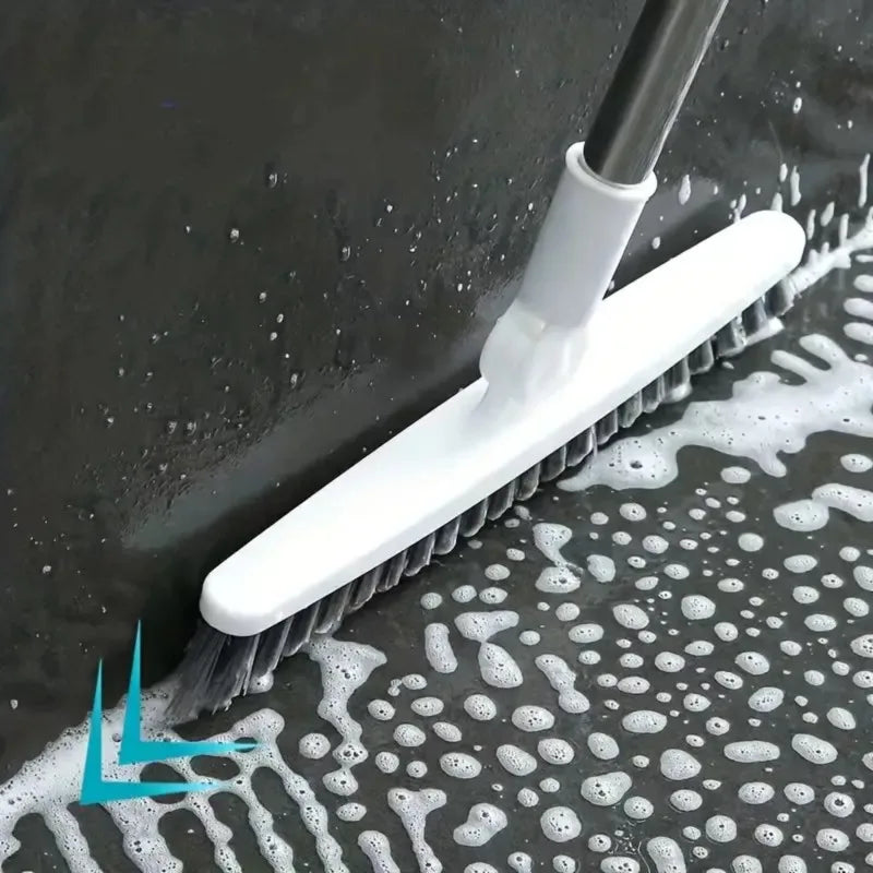 Long-Handle Hard-Bristle Bathroom Floor Brush