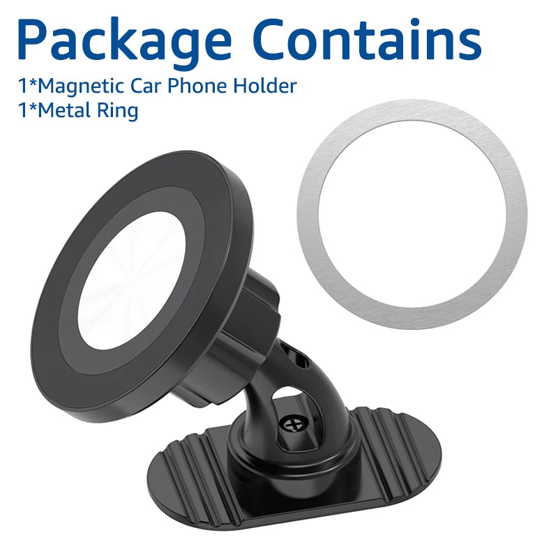 Magnetic Car Phone Holder for MagSafe Case Dashboard Mount 360 Degree Rotation GPS