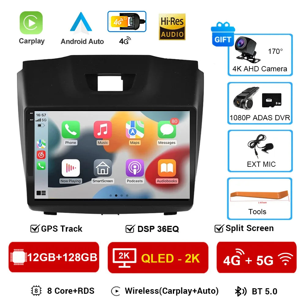Android 16 Car Stereo for Chevy Colorado S10 Isuzu DMax GPS CarPlay - image 13