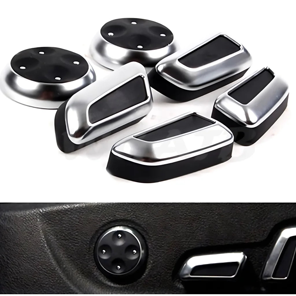 Audi Seat Adjustment Button Covers - 6 Pack Chrome ABS Trim