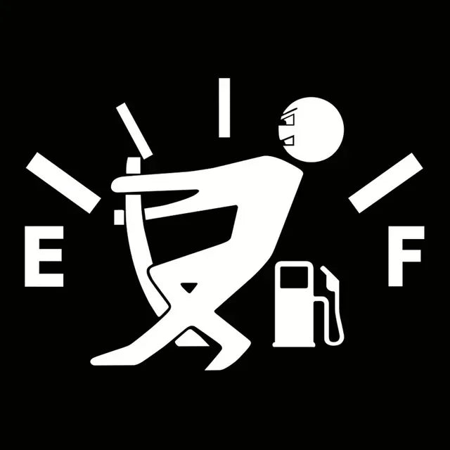 Funny Fuel Gauge Vinyl Car Sticker
