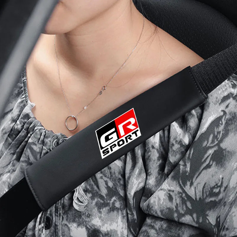 GR Sport Seat Belt Shoulder Pad Cover for Toyota Yaris, Corolla, Supra - image 2