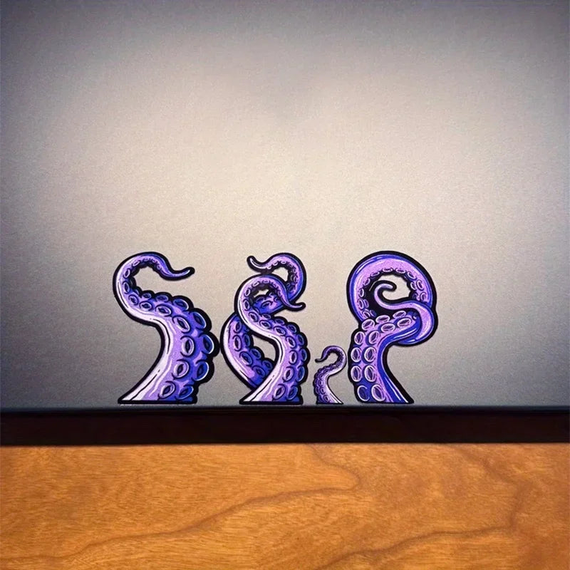Sea Monster Tentacles Scooter and Motorcycle Vinyl Decals - view 4