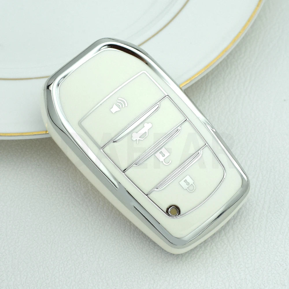 TPU Car Key Fob Cover for Toyota Hilux Rav4 Innova Fortuner - image 7