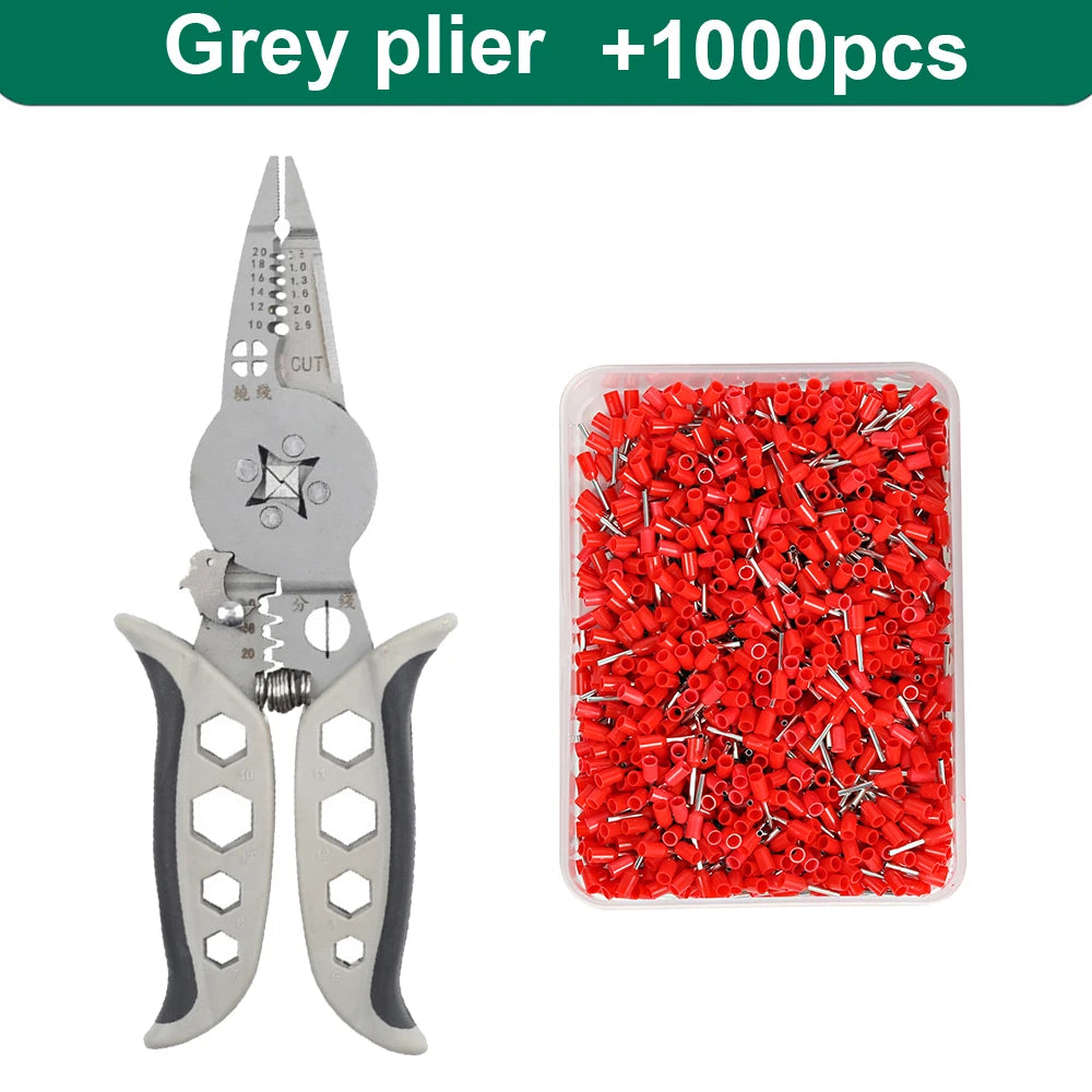 Multi Functional Electrician Pliers Crimping Tool Set for Wire Splitting and Stripping