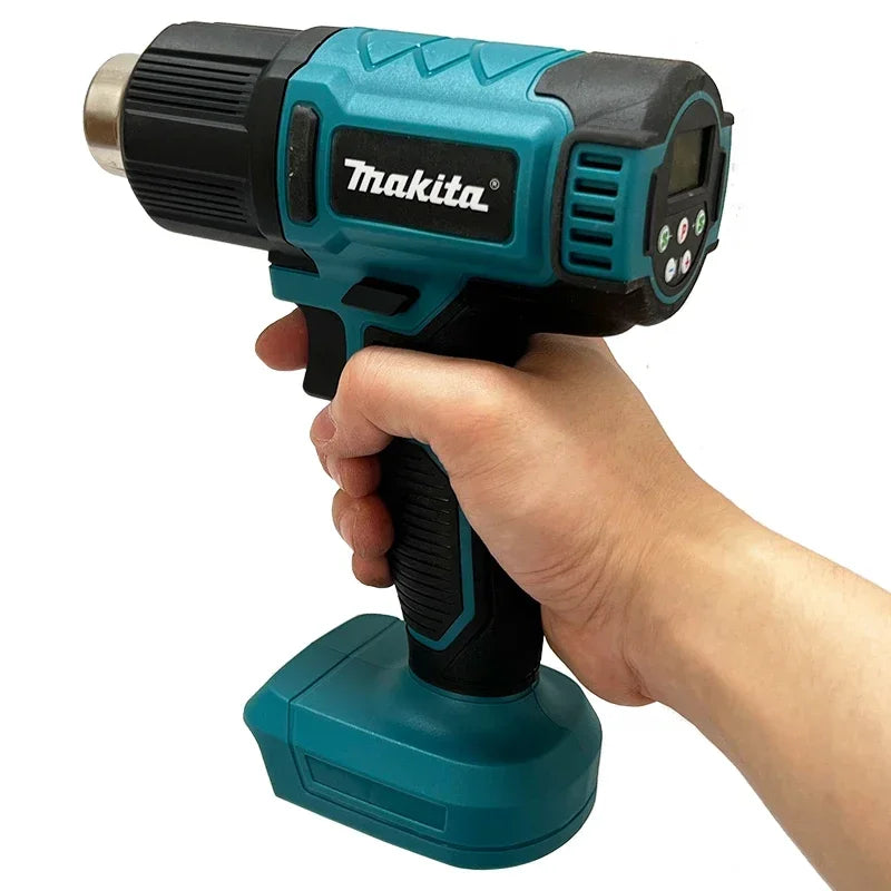 Industrial Handheld Cordless Heat Gun, Adjustable Temperature Hot Air Gun, 18V Battery Compatible