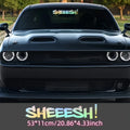 2D JDM Sheeesh Vinyl Sticker for Front and Rear Windshield - view 12
