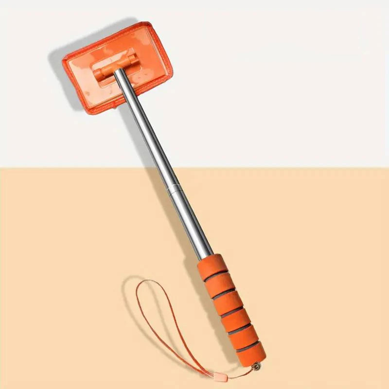 Telescopic Windshield Squeegee and Glass Cleaning Tool