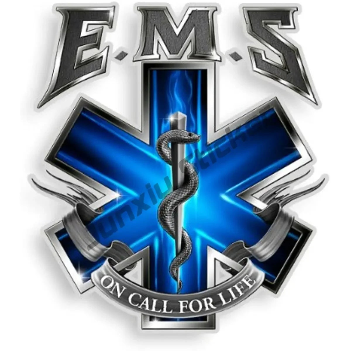 Reflective First Responder EMS Vinyl Decal