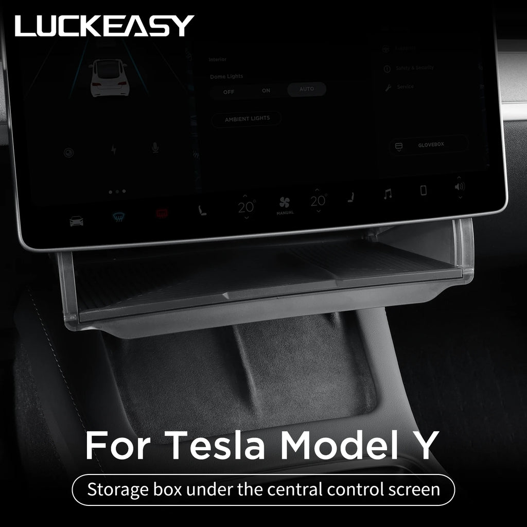 Under Screen Hidden Storage Box for Tesla Model Y 2024