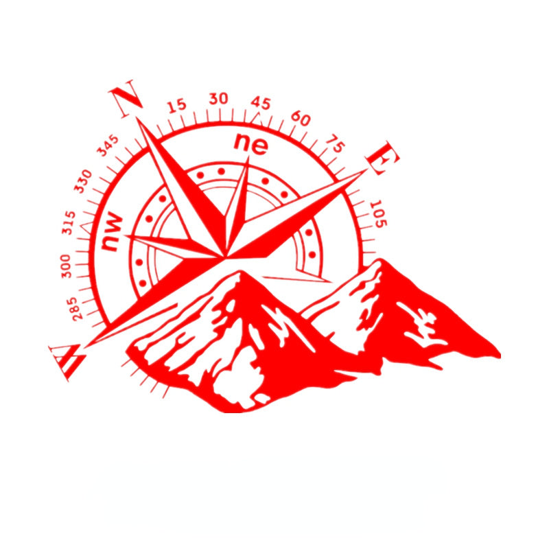 Compass Wind Rose Die-Cut Vinyl Decals, Waterproof Car Decor - view 10