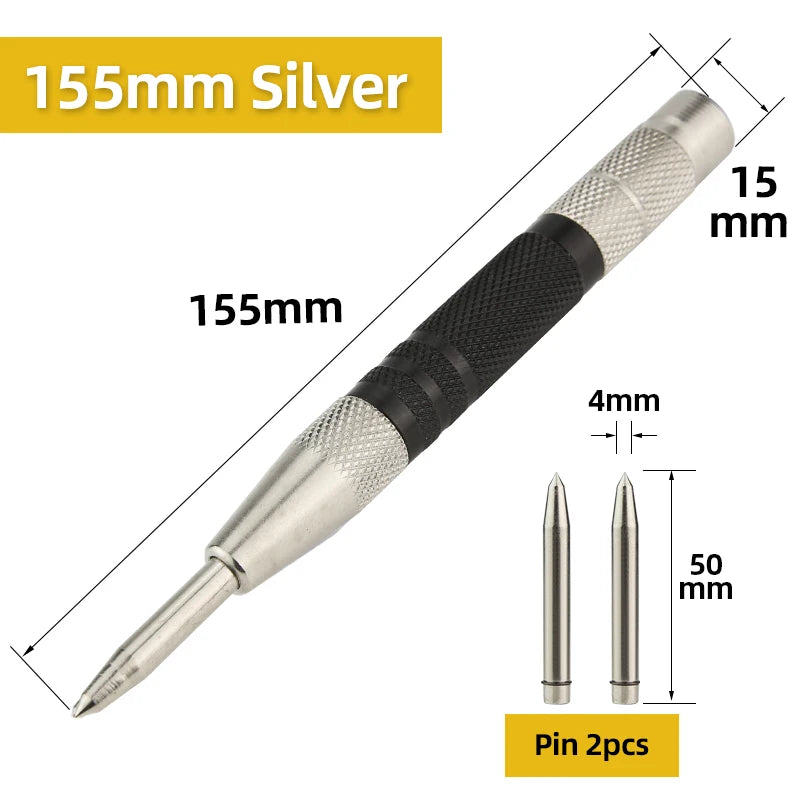 Tooleye Adjustable Spring Loaded Automatic Center Punch Tool - image 27