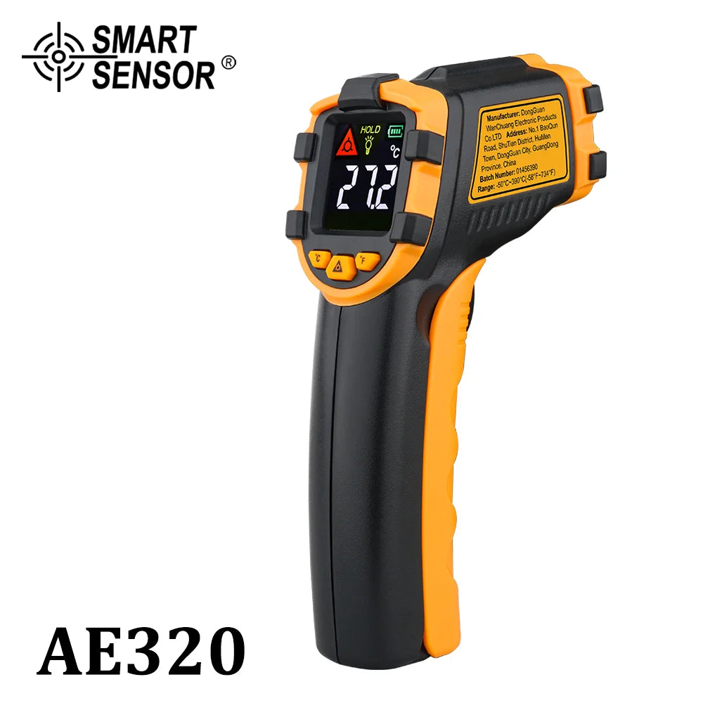 Digital Infrared Thermometer Non Contact Laser IR Temperature LCD Display Gun Pyrometer Tester Aquarium Temperature Instruments