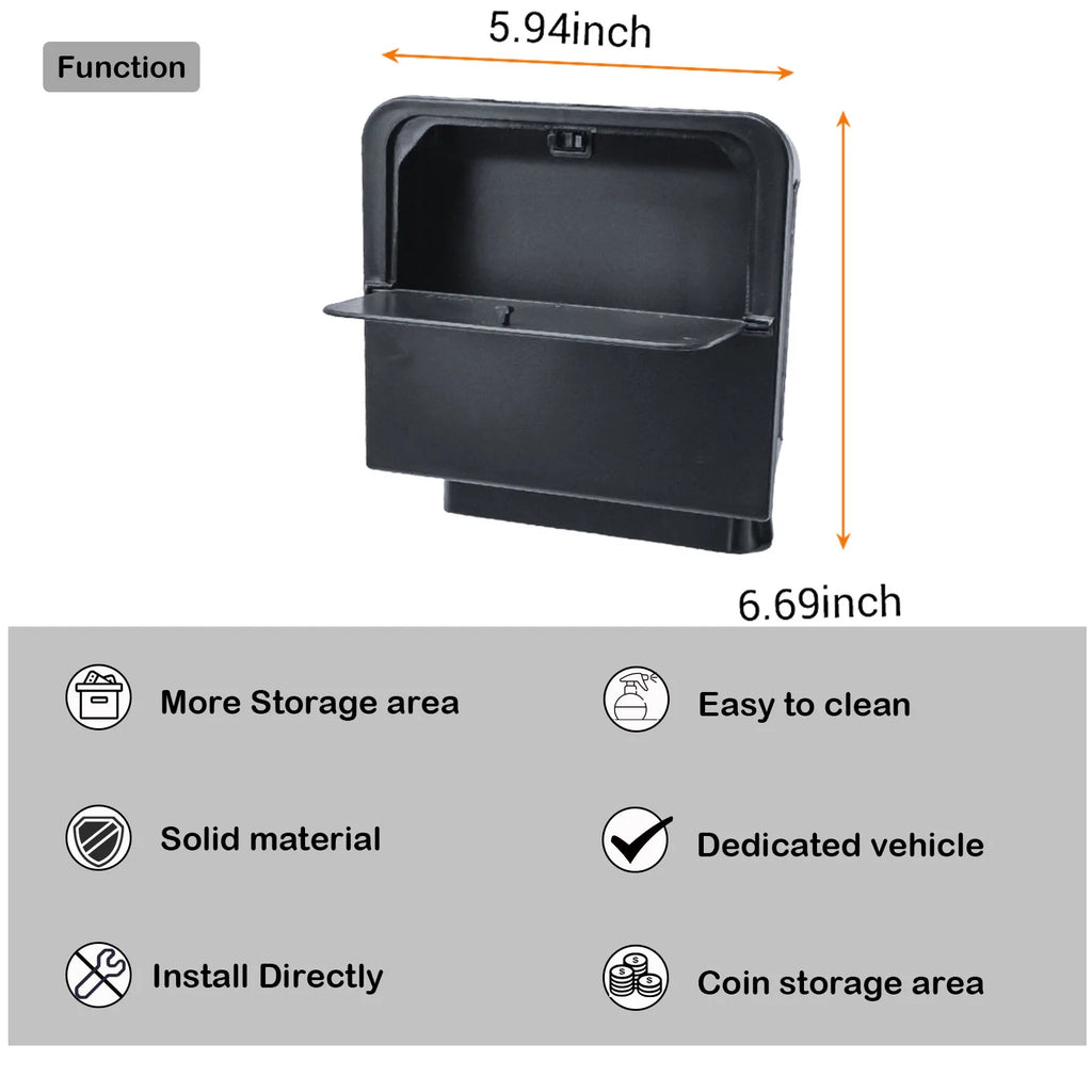 Hidden Center Console Organizer for Jeep Wrangler JL and Gladiator