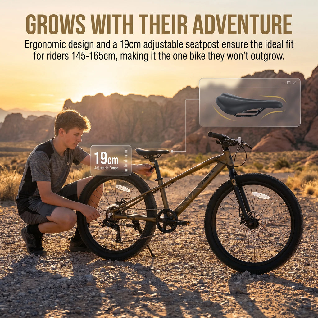 AIVA Exploper24 Hardtail Mountain Bike, 24-Inch 7-Speed - image 5