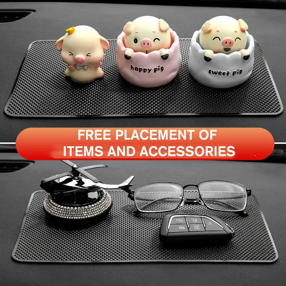 Car Non Slip Mat Sticky Anti Slip PVC Pads In Car Dashboard Heat Resistant For Phone Sunglasses Holder Car Ornaments Accessories
