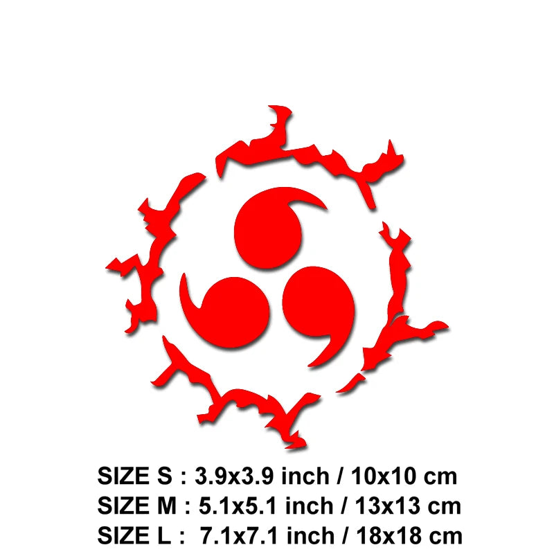 Cartoon-Style Swirl Mark Vinyl Decal for Cars and Trucks