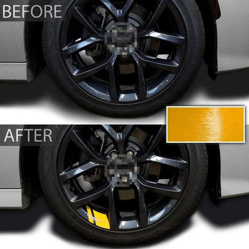 Reflective Wheel Rim Stripe Stickers, 7x10 cm Racing Decals
