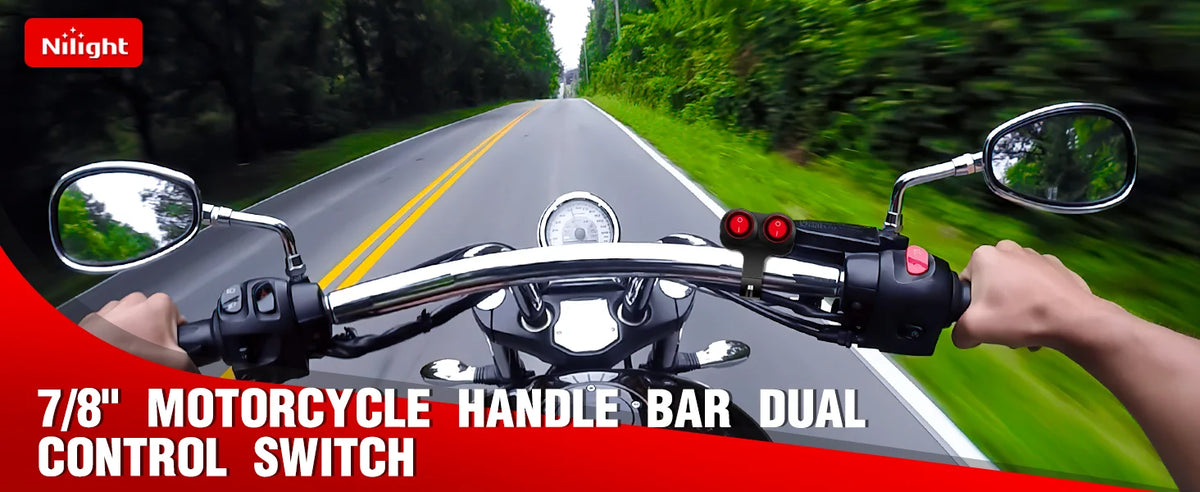 Nilight Dual Push-Button Handlebar Switch, 12V Waterproof - image 12