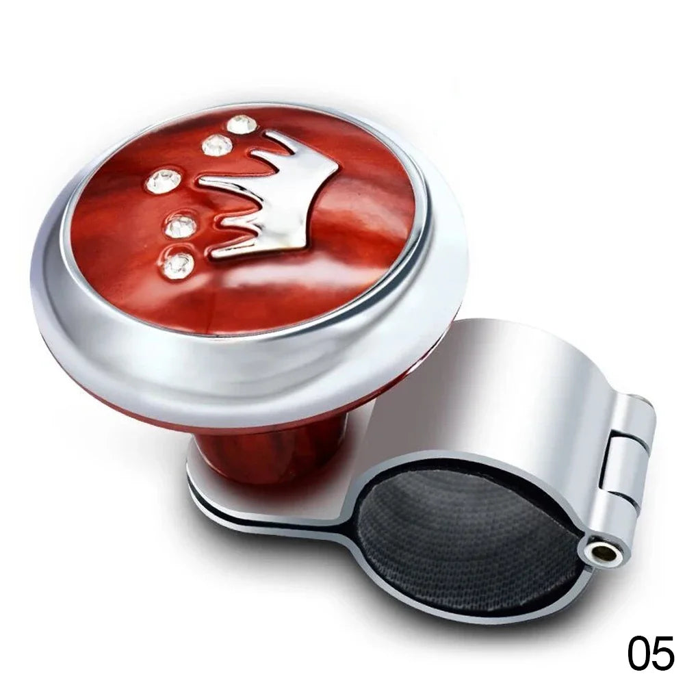 Steering Wheel Spinner Knob with Clamp for Cars & Trucks, Universal