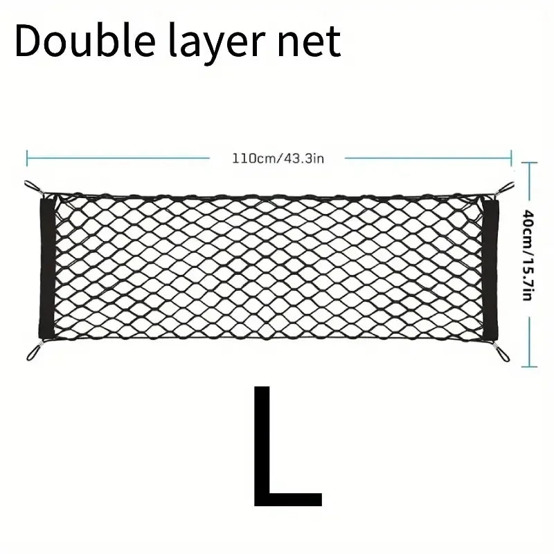 Car Trunk Net Universal Car Mesh Bag Auto Rear Trunk Storage Net Luggage Cargo Net Pocket For Car Motorcycle Trucks ATV