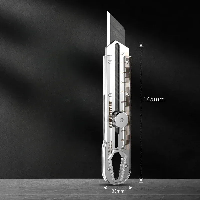 Stainless Steel Utility Knife Heavy Duty Industrial Grade Wallpaper Cutting Knife Thickened Dismantling Tool