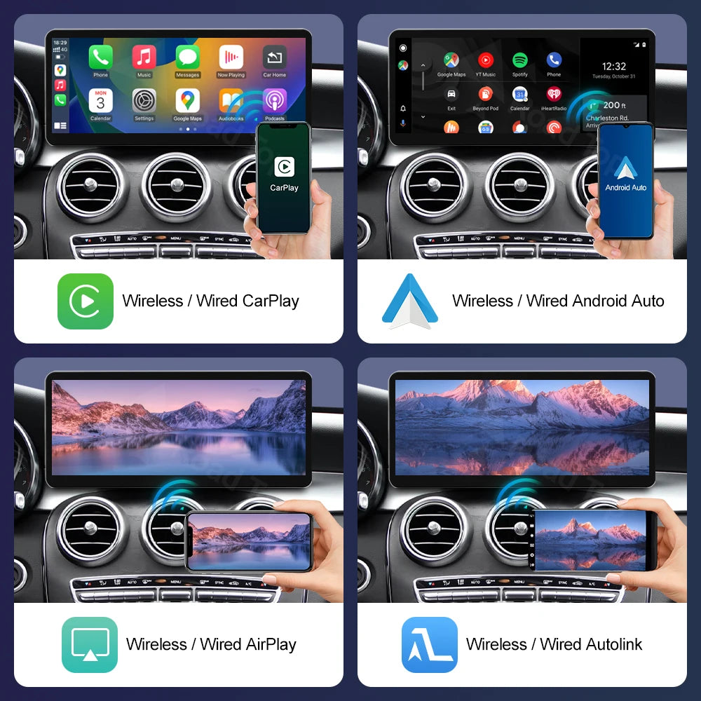 12.3" Linux Touchscreen for Mercedes W205 GLC V-Class + Carplay - image 4