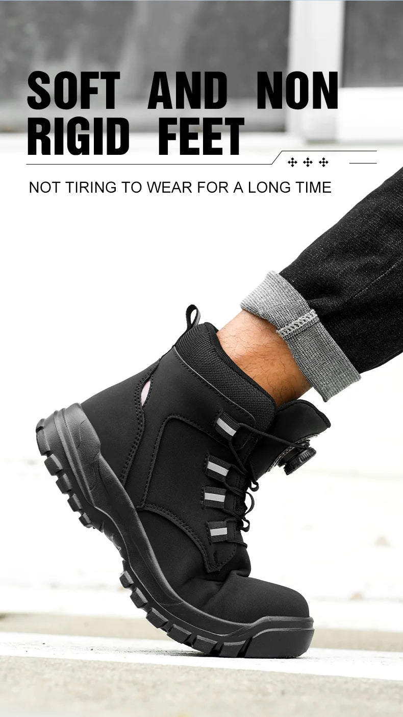 Waterproof Steel Toe Work Boots with Kevlar Insoles - image 17