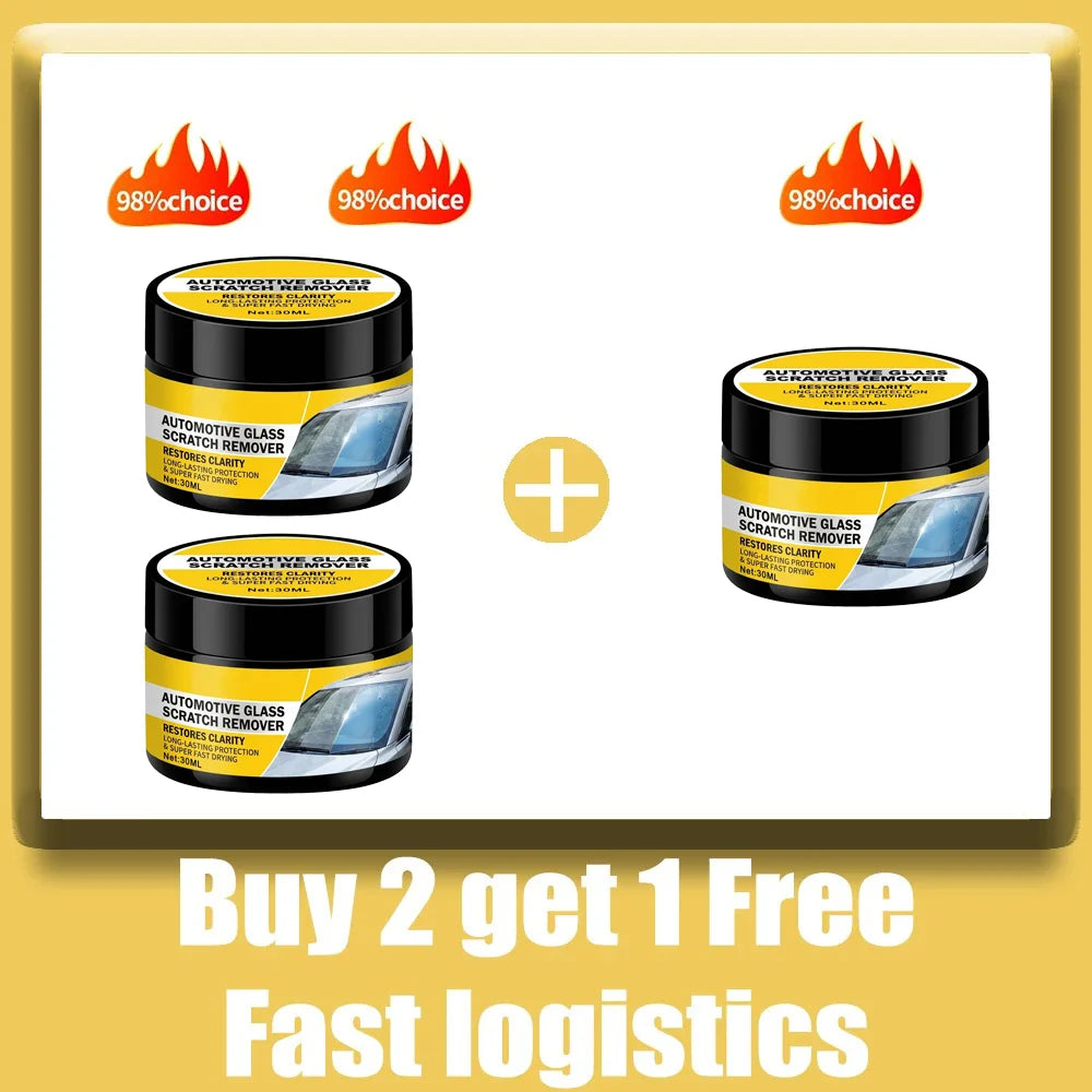 Car Glass Polish & Scratch Remover - Restores Clarity (30g) - image 8