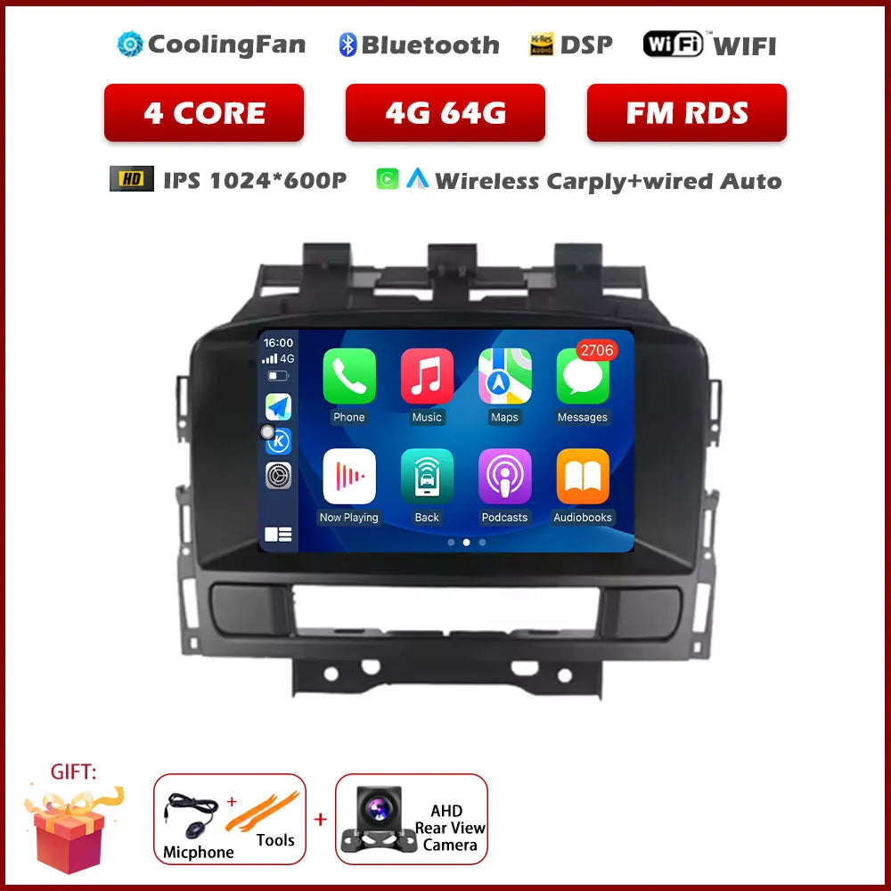 Opel Astra J 2011-2014 Carplay Android Auto GPS Multimedia Player - image 7