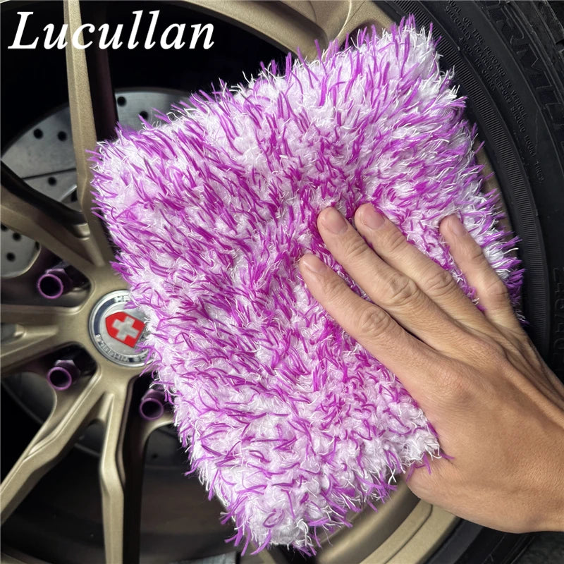 Microfiber Car Wash Pad with Side Opening, 7 x 8 Inch
