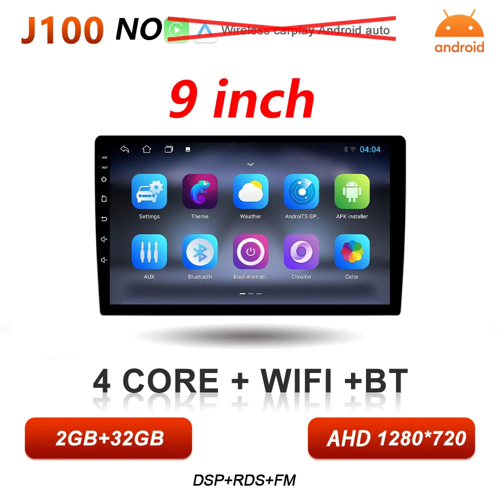 9/10 Inch Double DIN Car Stereo with Wireless CarPlay & Android Auto - image 13