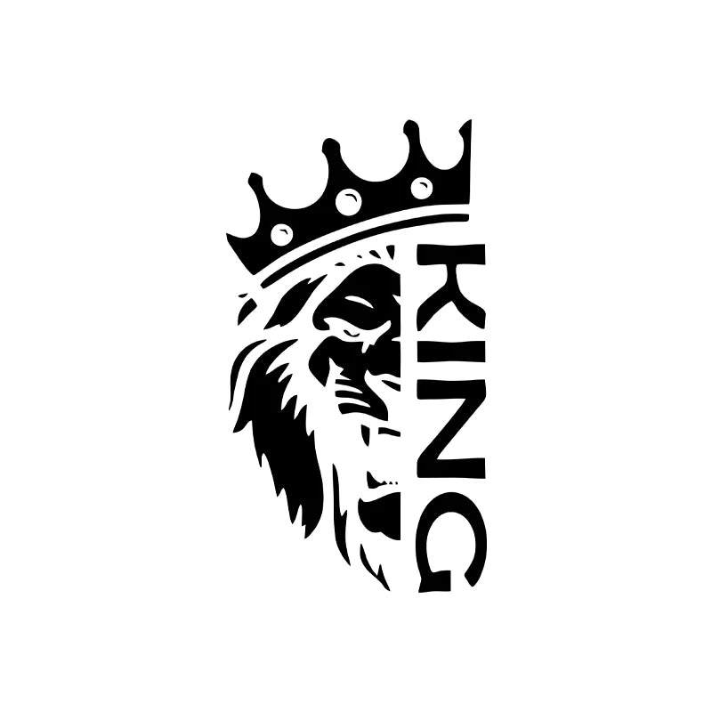 Lion With Crown Die-Cut Vinyl Sticker for Car Bumper and Laptop - view 13