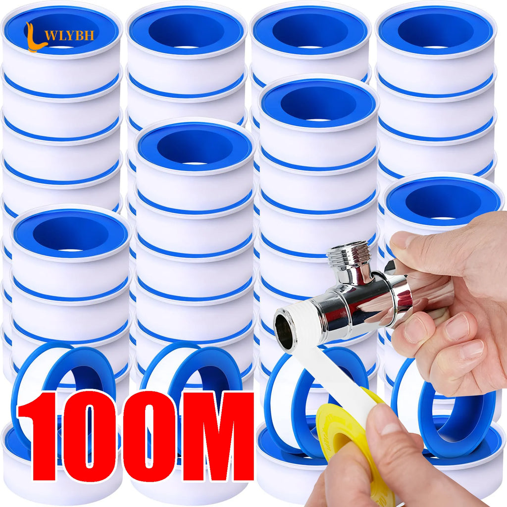 White PTFE Plumber's Tape – High-Density Pipe Thread Sealant