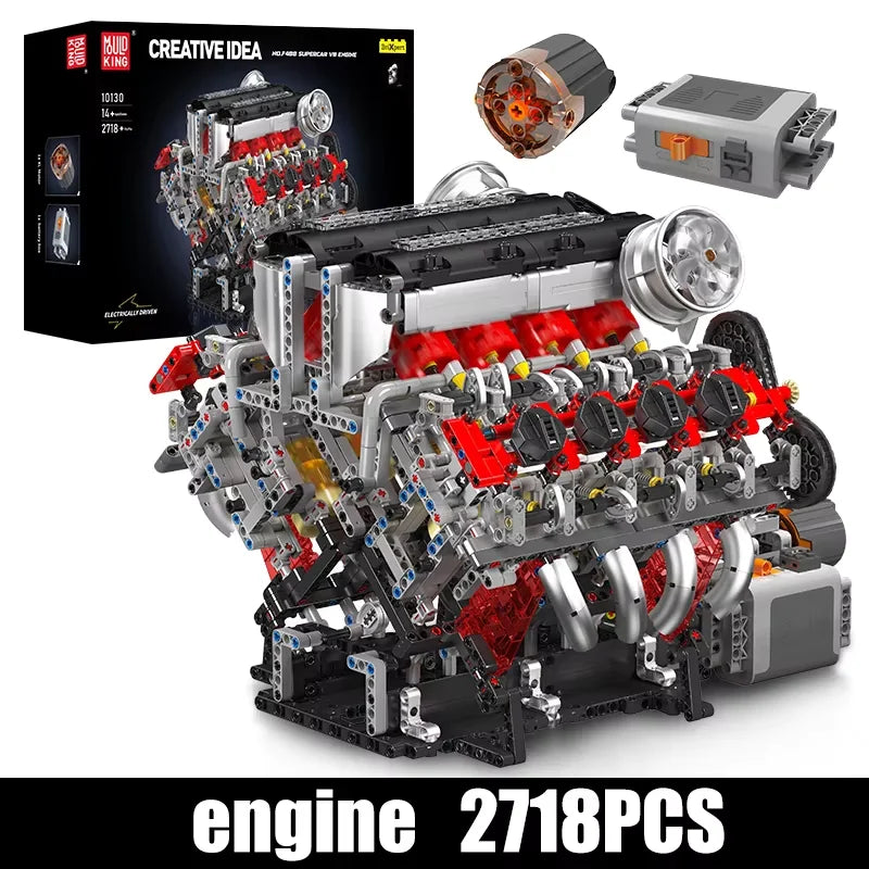 Mould King F488 Supercar Building Blocks Set (2718 PCS, V8 Engine) - image 7