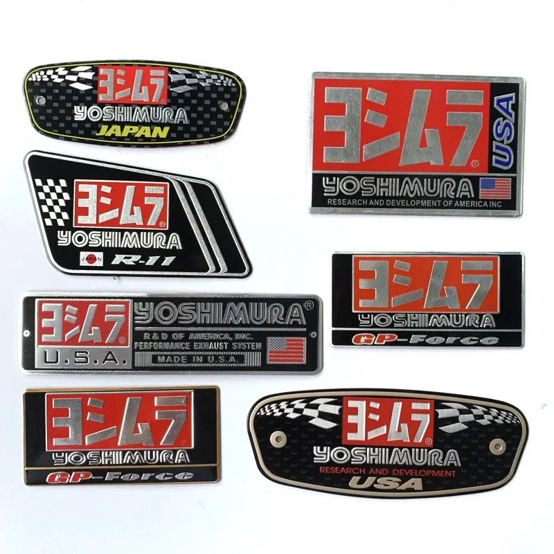 Aluminum Motorcycle Exhaust Pipe Sticker with Scorpion Design