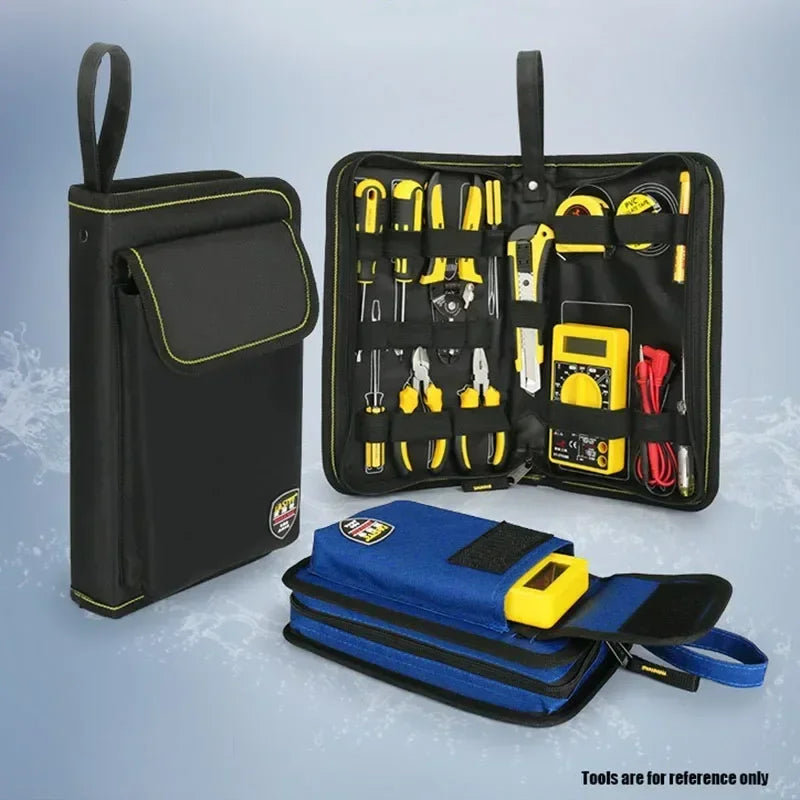 Small Canvas Electrician Repair Tool Bag Professional Parts Organizer Pouch