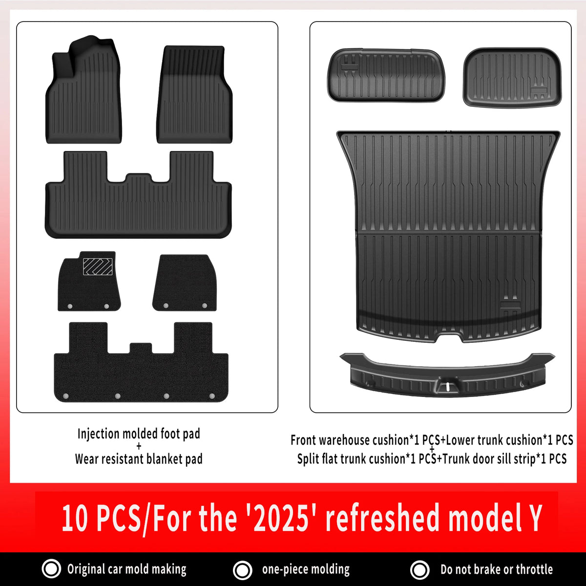 All-Weather TPE Floor Mats & Cargo Liner for Tesla Model Y 2025+ - image 19